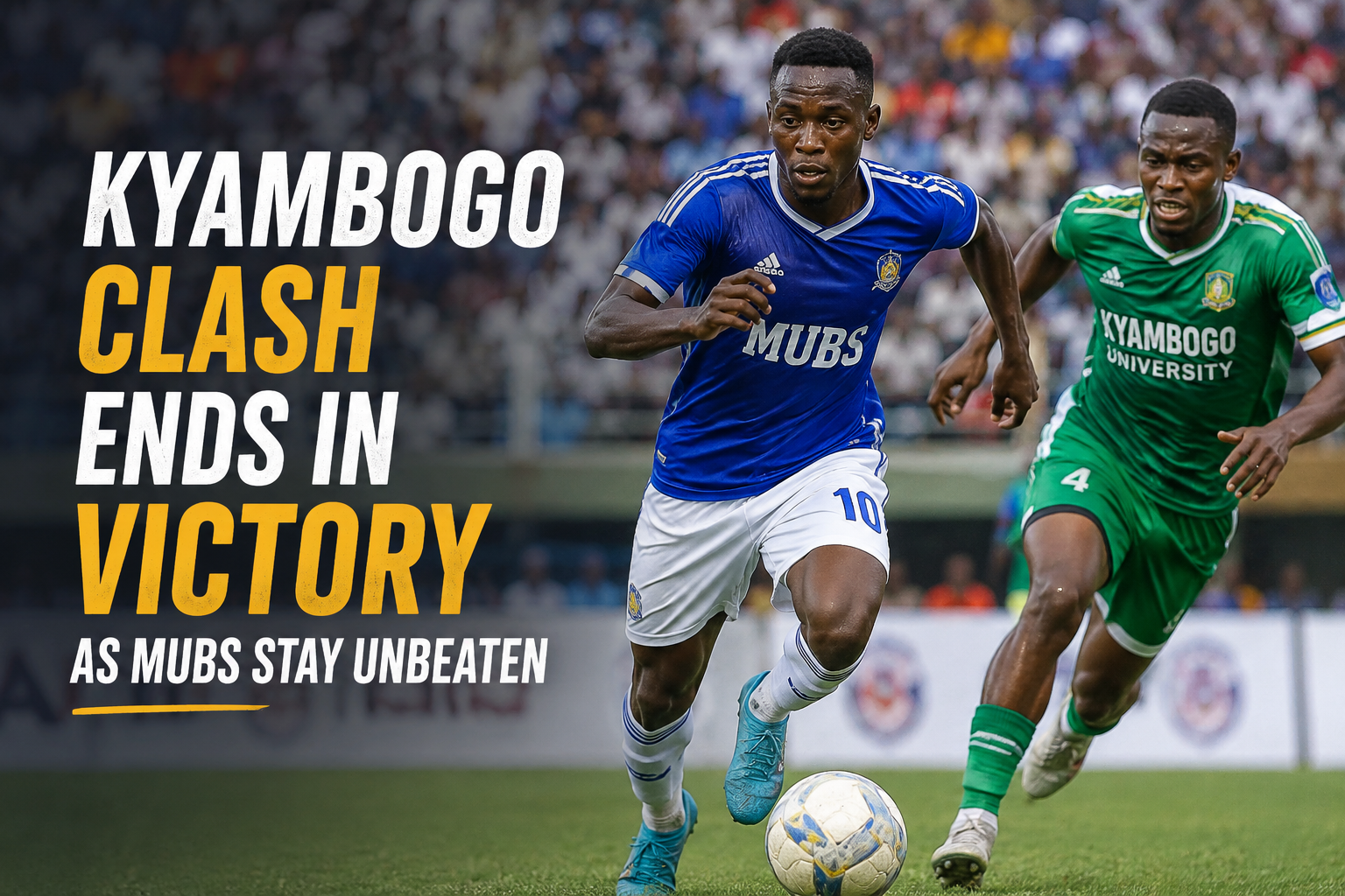 kyambogo vs mubs football match